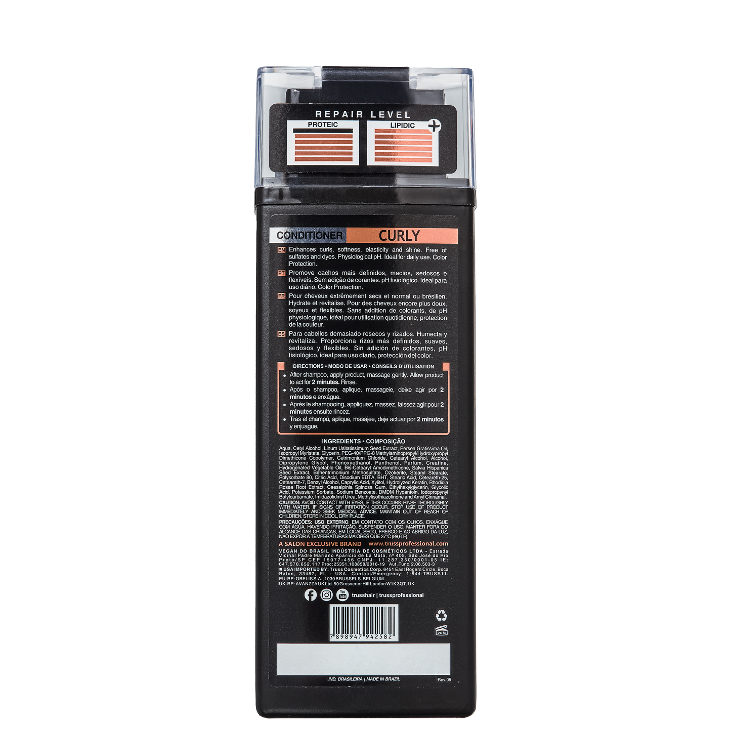Condicionador Truss Curly – Hidratação Profunda e Caracóis Definidos