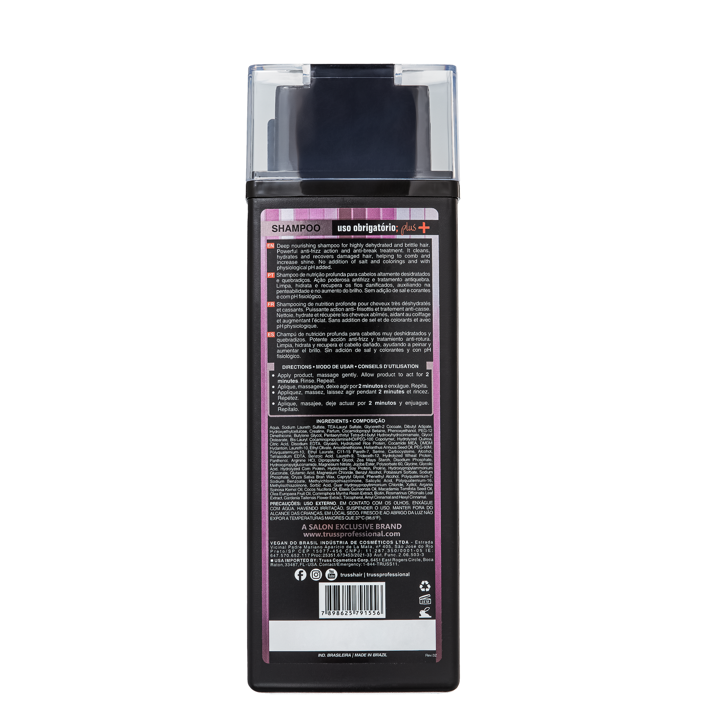 Shampoo Truss Deluxe Prime Plus+ – Limpeza, Hidratação e Rejuvenescimento Capilar