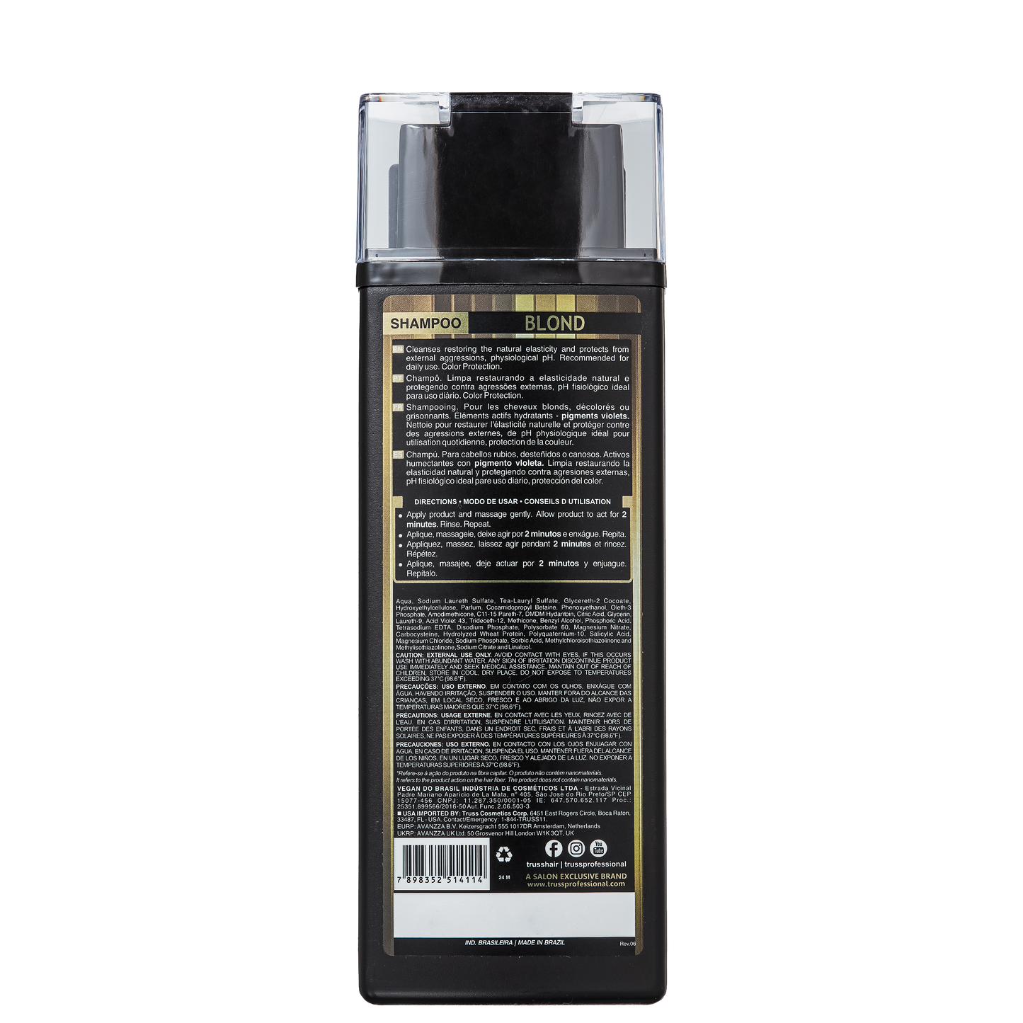 Shampoo Truss Blond – Limpeza e Matização para Loiros Perfeitos